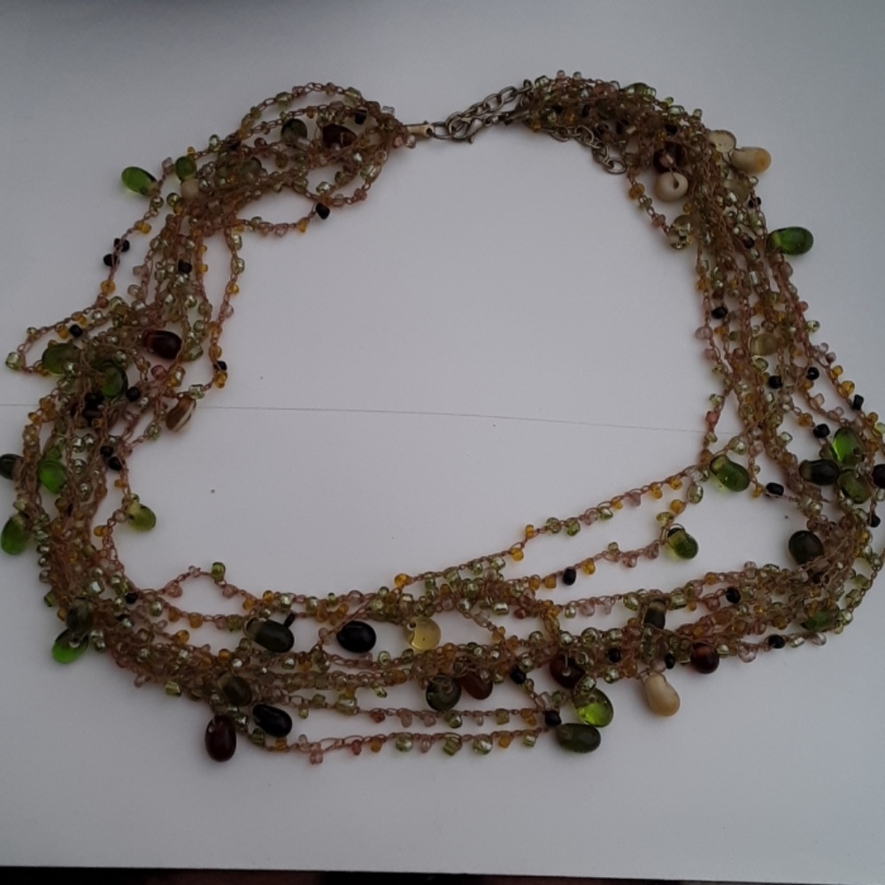 Vintage 8 strand beaded necklace